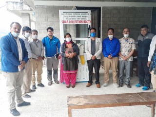 नेपाल इन्जिनियर्स एसोसिएसनद्वारा स्वास्थ्य सामाग्री हस्तान्तरण