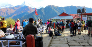 अन्नपूर्णको फेरोमा बढे विदेशी पर्यटक