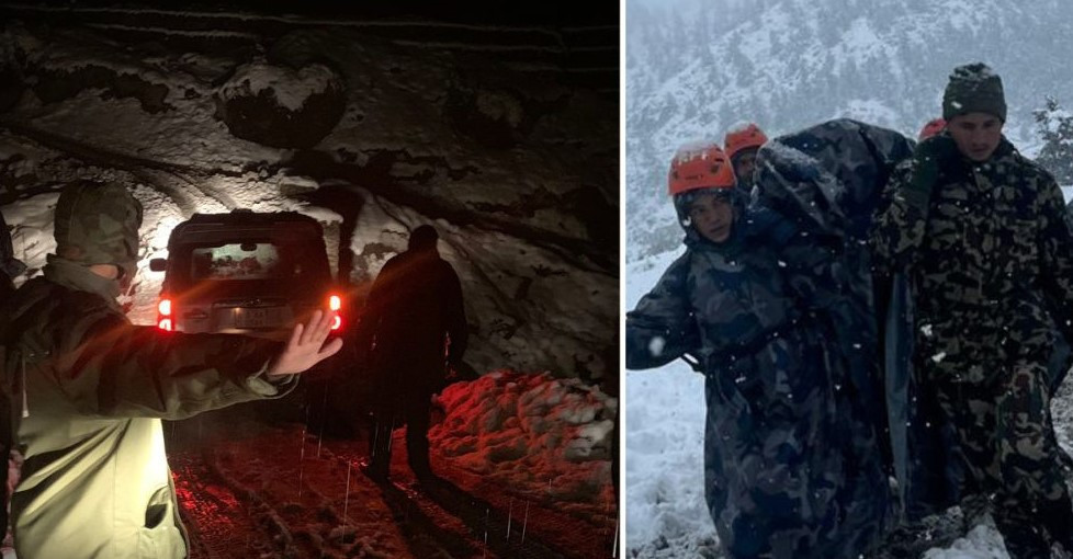 नेपाली सेनाले गर्‍यो हिमपातमा फसेका १५०० जनाको उद्धार