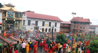 राष्ट्र शान्तिको उद्देश्यसहित पशुपतिनाथमा श्रीमद्‌भागवत महापुराण सप्ताह महायज्ञ सुरु